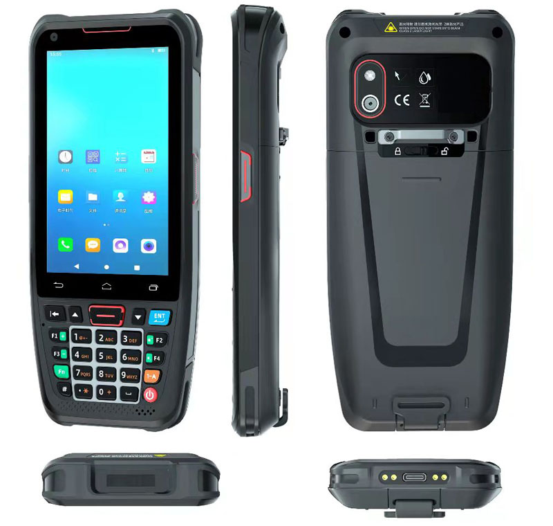 Cheapest 4'' Android Rugged PDA 4G LTE IP66 waterproof Handheld Terminal for Warehouse Management