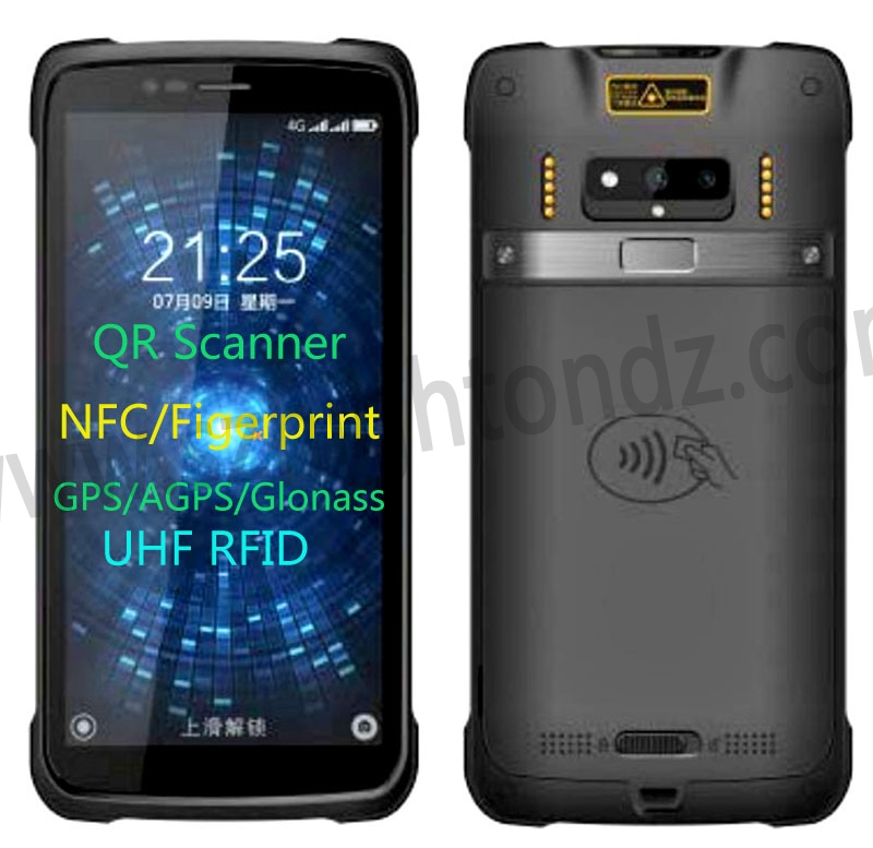 HiDON handheld terminal support QR scanner/ UHF RFID/ fingerprint/ NFC PDA